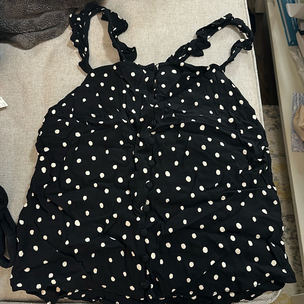 Madewell polka dot top